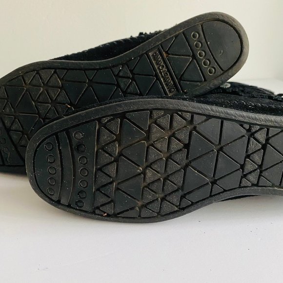 Minnetonka Black Suede Ankle Boots Size 7.5 - Picture 7 of 9